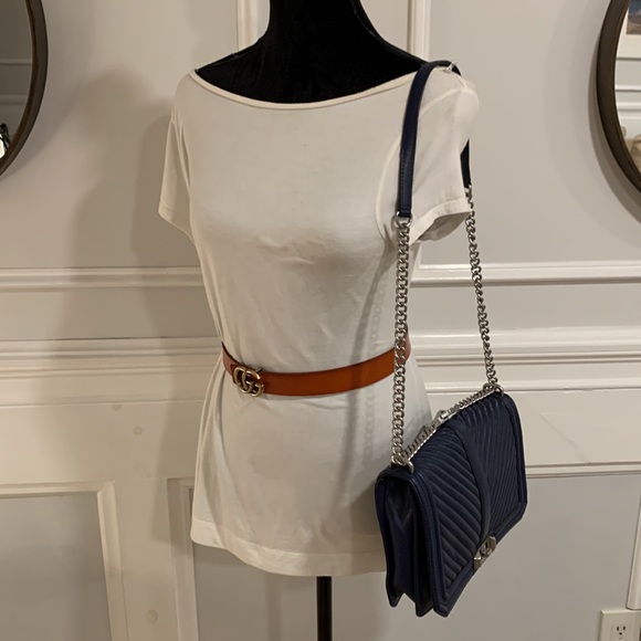 Sold! Rebecca Minkoff Love Chevron Leather Quilted Chain Crossbody Bag - Picture 8 of 16